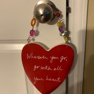 Sandra mangelson red heart by department 56 new